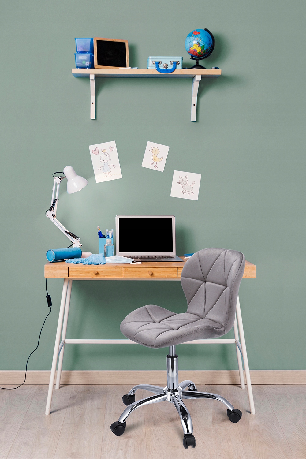 krzesło endo welur szare (nowy kod)