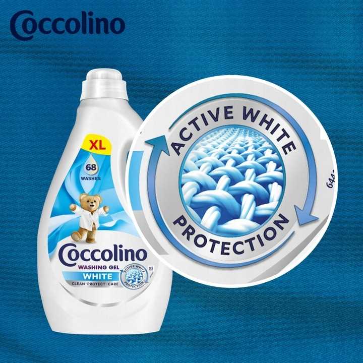 coccolino white xl żel do prania białych tkanin 68 prań 2,72l