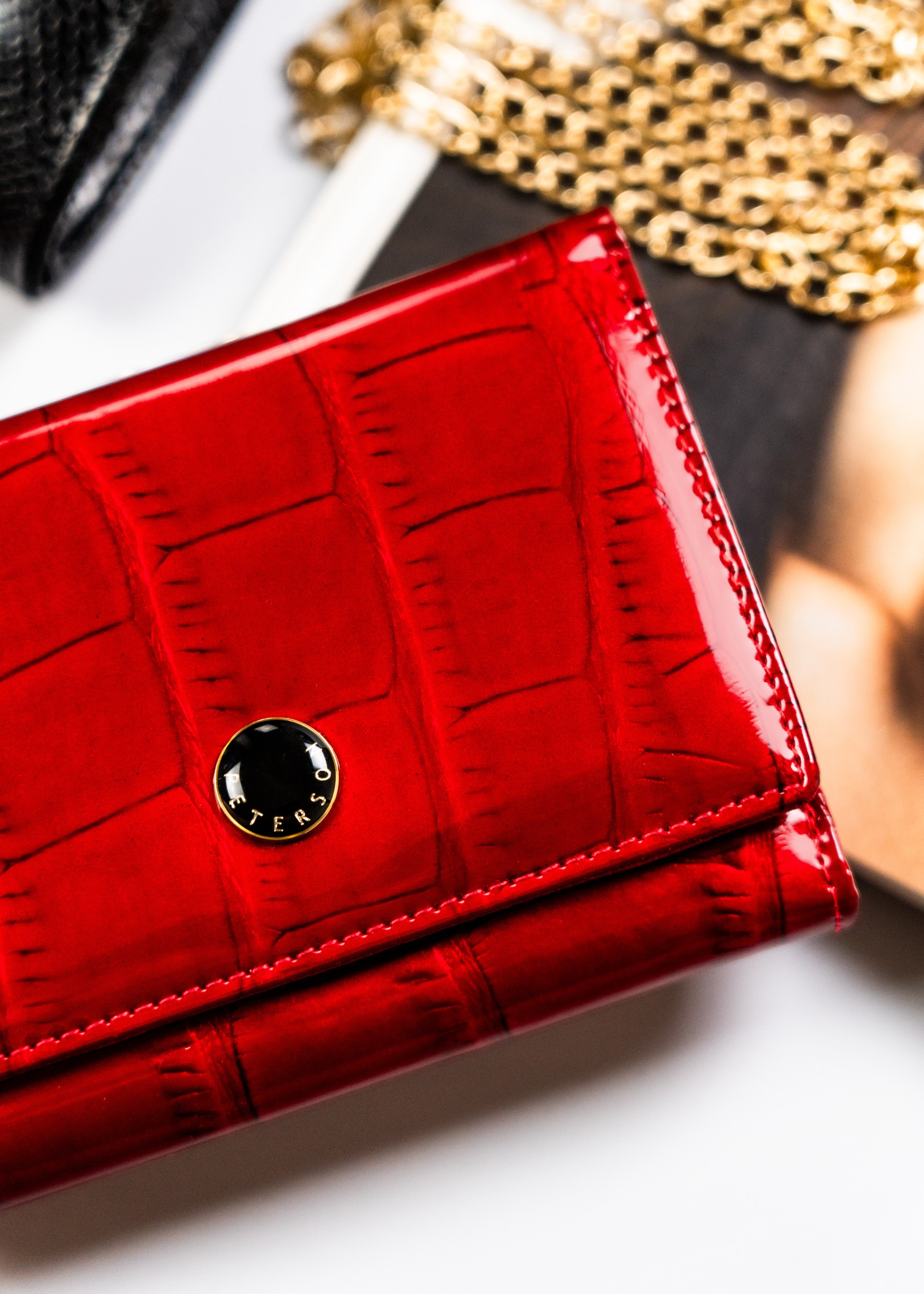 portfel damski skórzany ptn 15-09-cb-8782 red