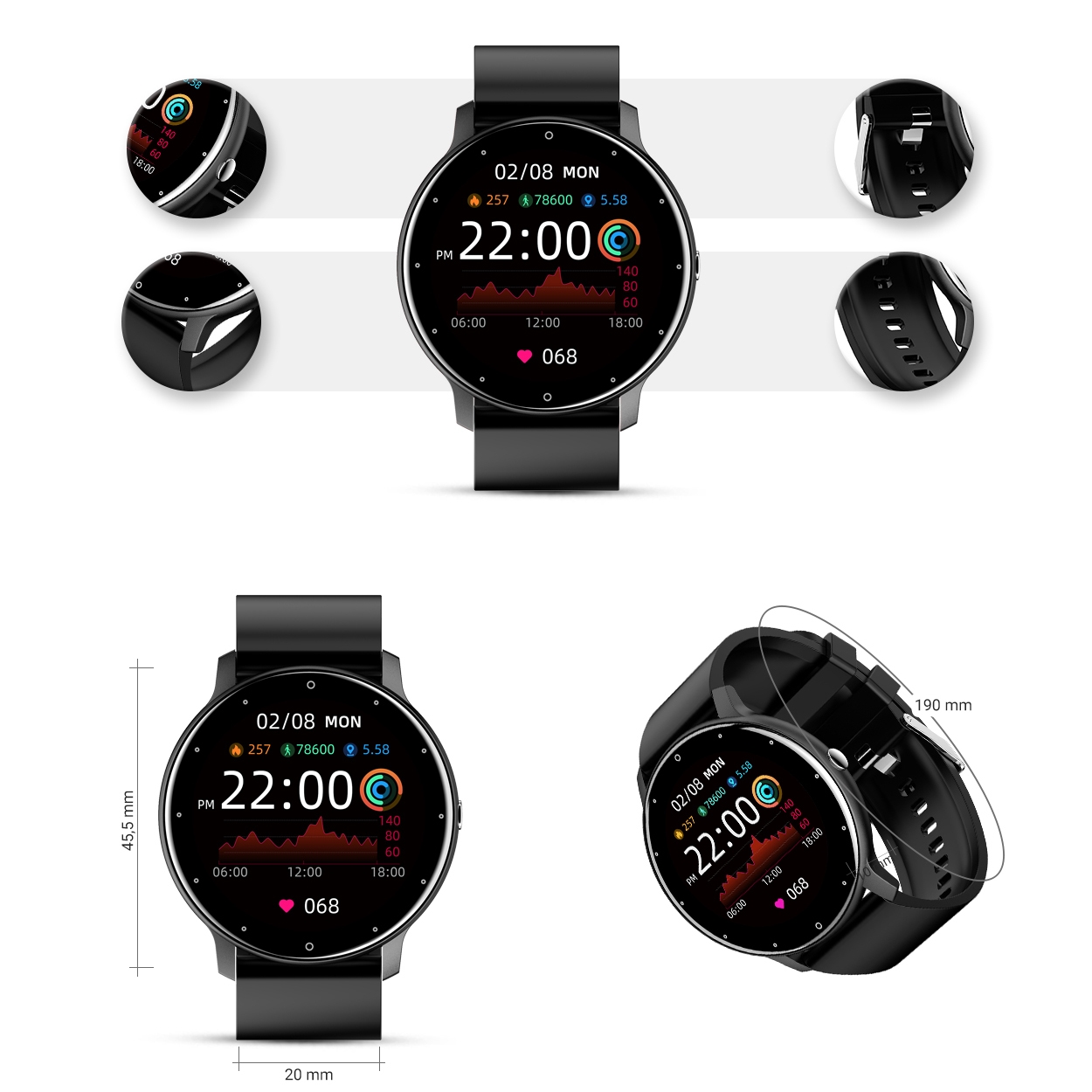 smartwatch damski gravity gt1-3