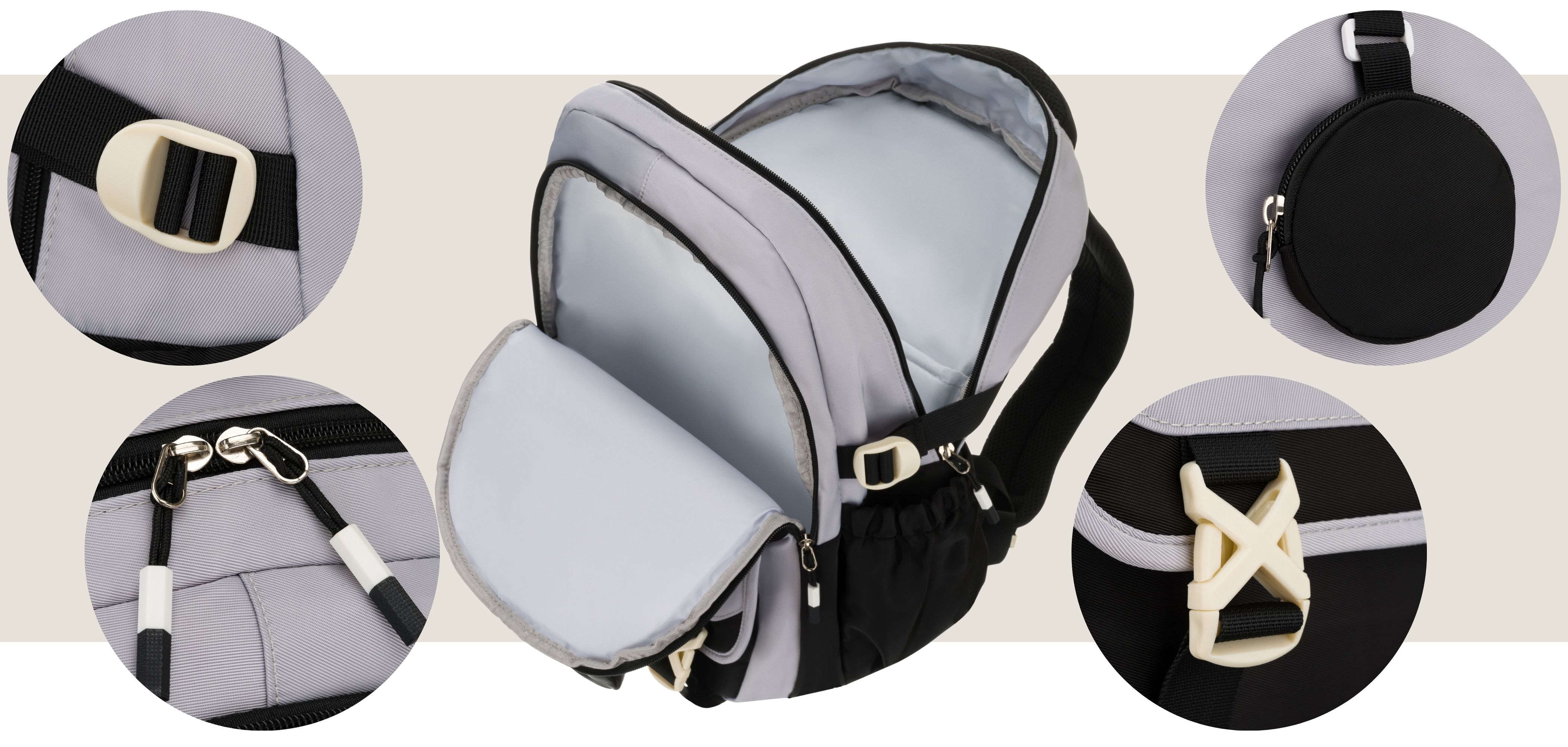 plecak ptn 8610-1334 gray