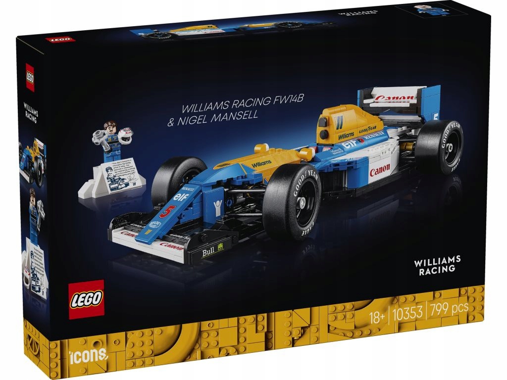 10353 - lego icons - williams racing fw14b i nigel mansell