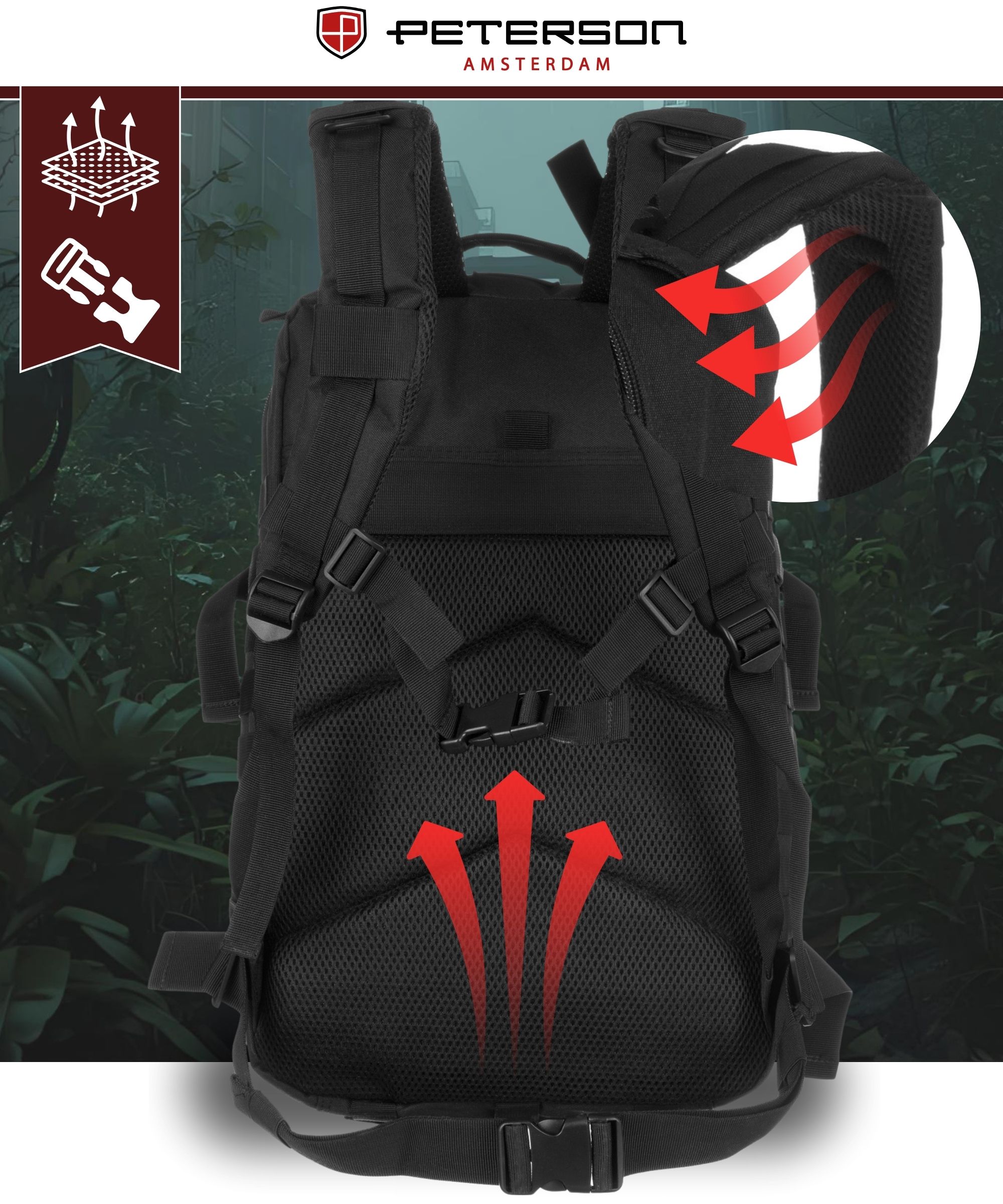 plecak ptn bl096-8090 black