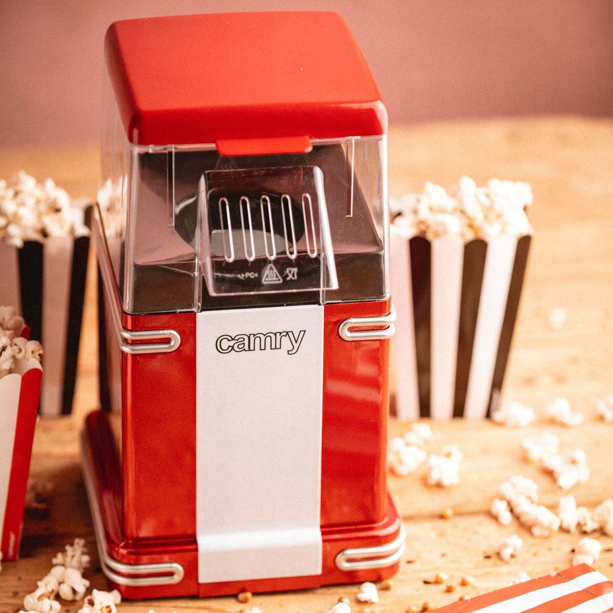maszyna do popcornu czerwona camry cr 4480