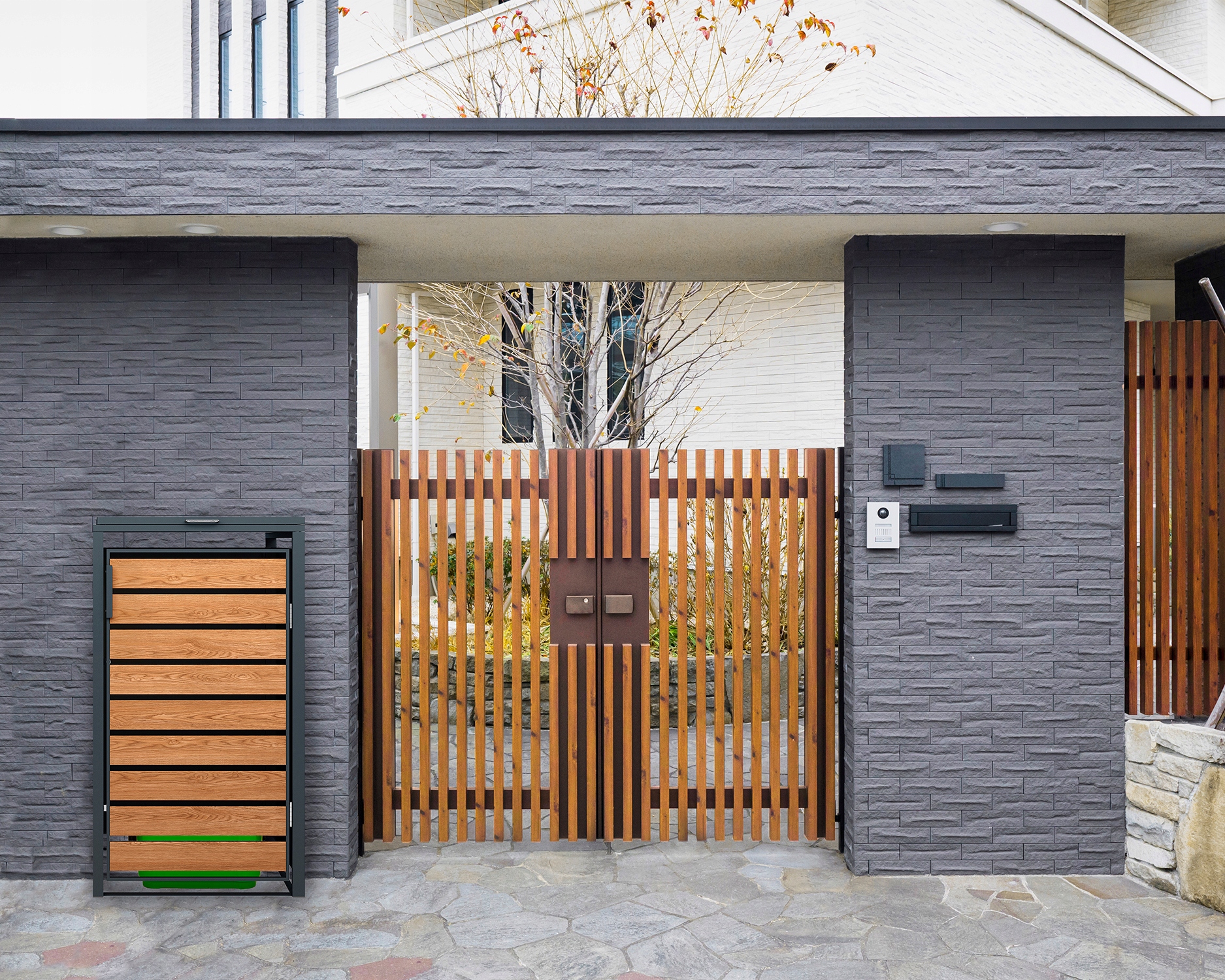 osłona kosza na śmieci zabudowa śmietnika schowek