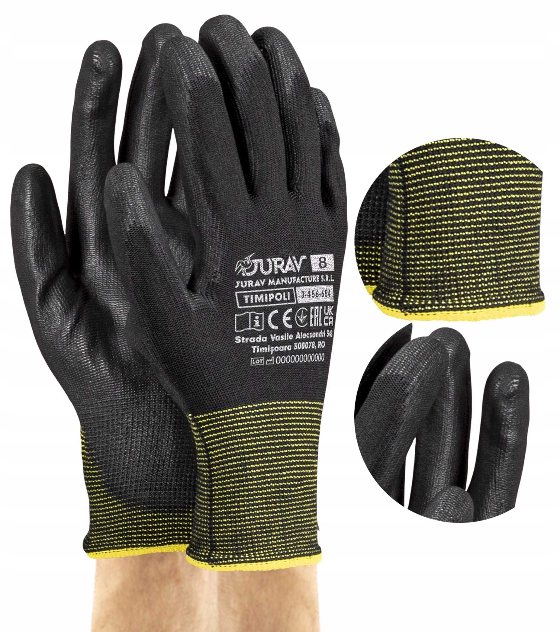 rękawice robocze czarne j-timipoli_bb8-m - 1 para