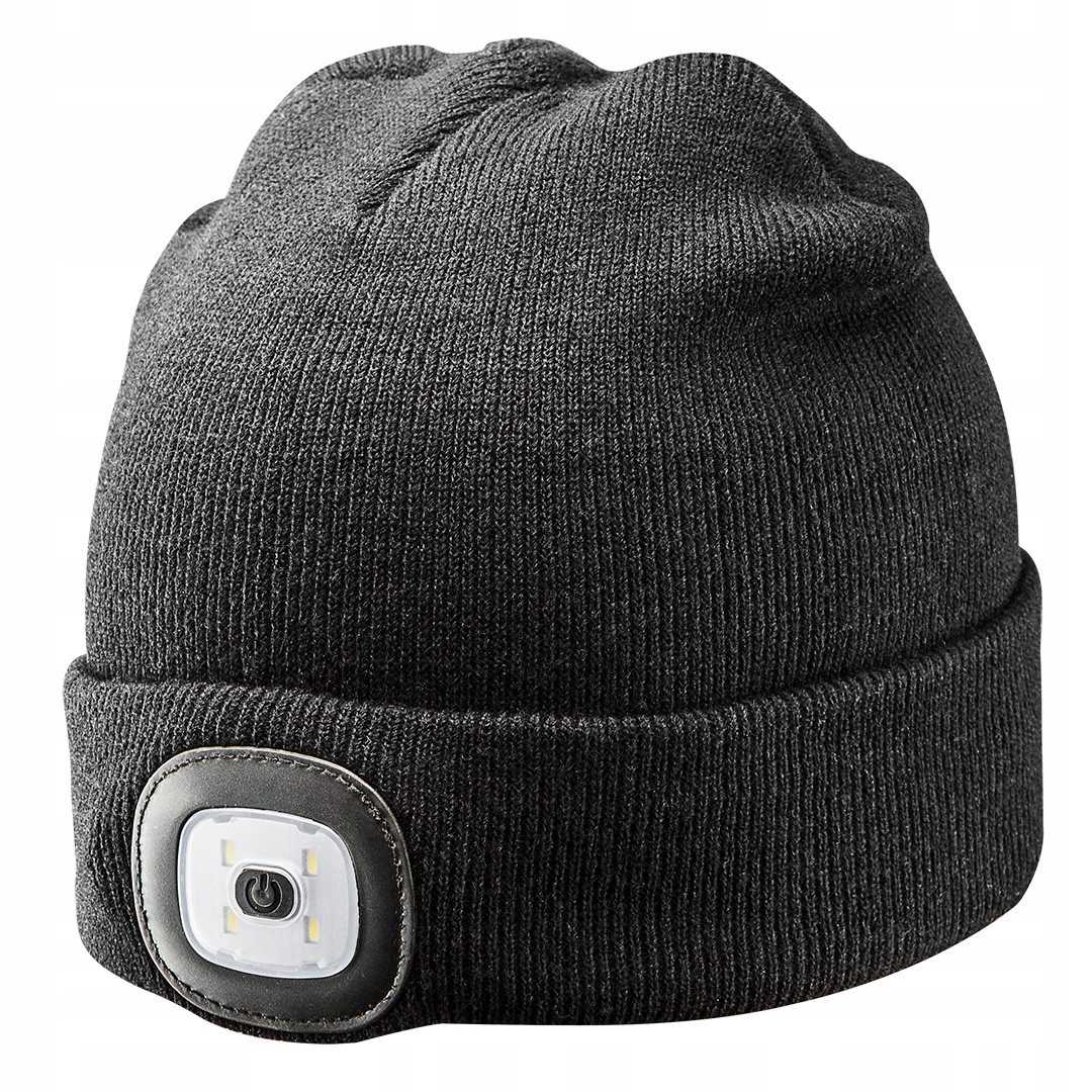 czapka z latarką neo