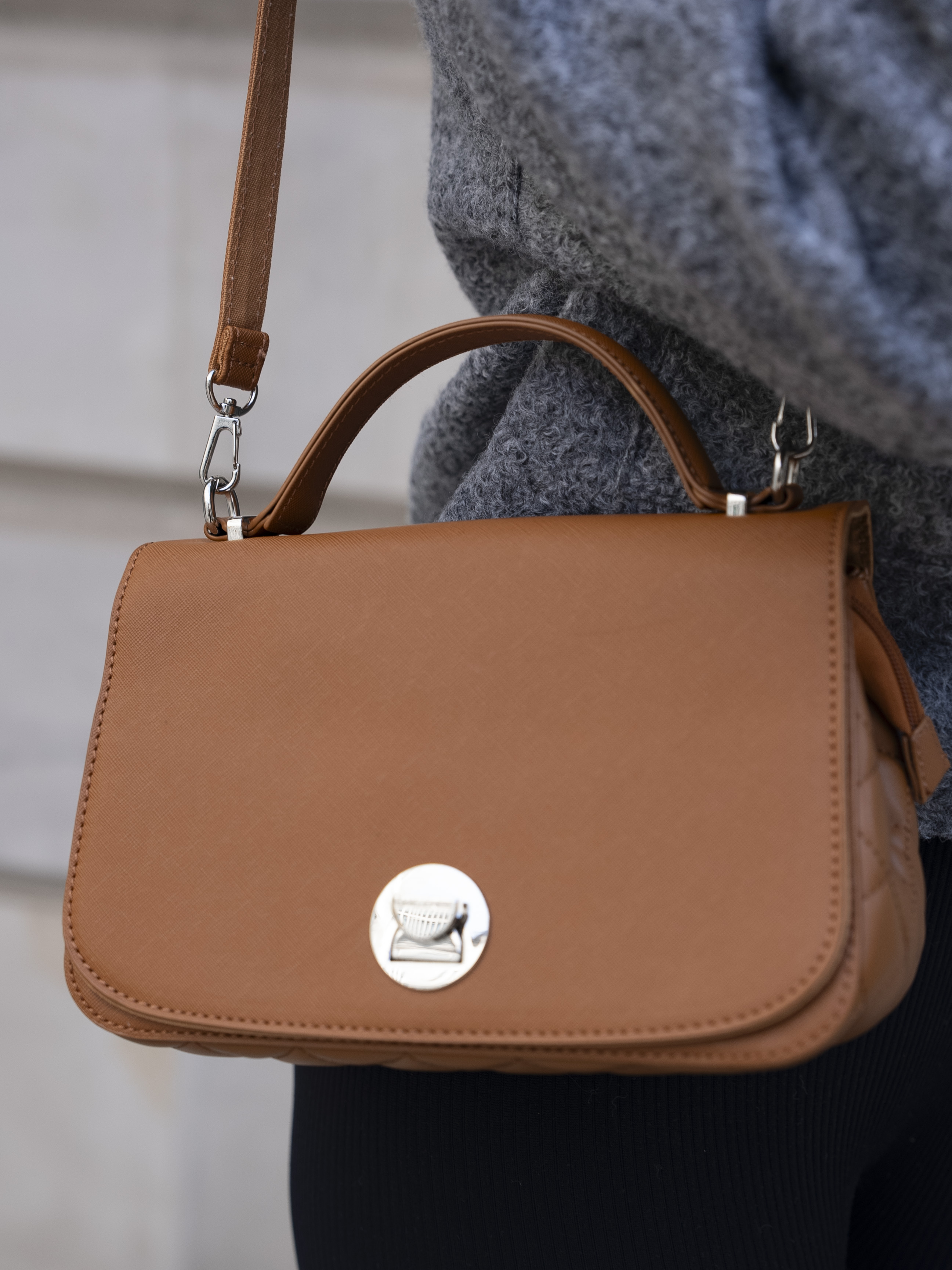 torebka damska 6835-1 cognac