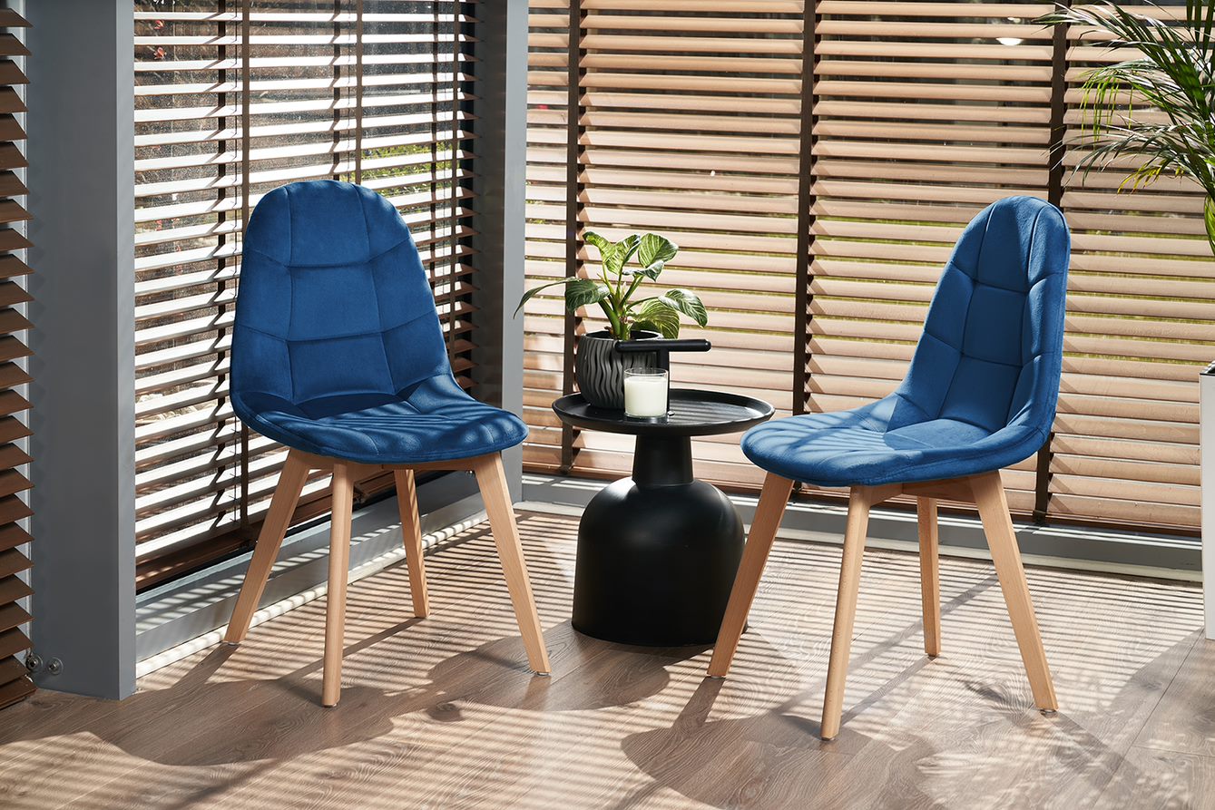 krzesło granatowe (zestaw nogi + śruby) colin