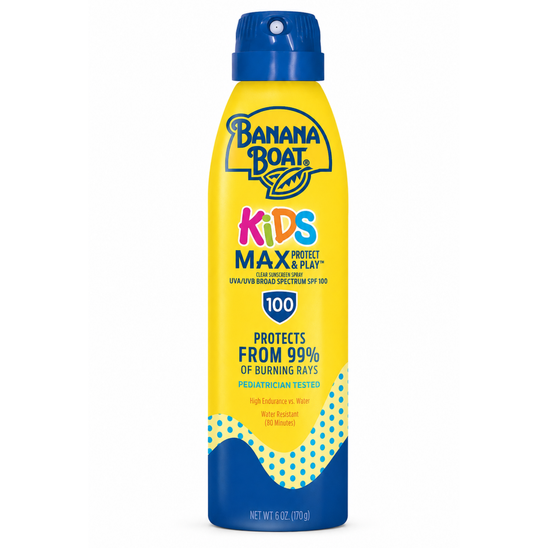 Zonnebrandspray kinderen SPF100 waterresistent UVA/UVB Banana Boat 170 ml Kids