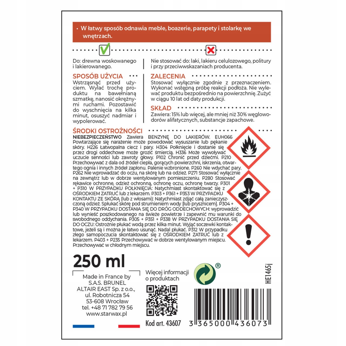 ODNAWIACZ DO MEBLI 200ML K. OWOCOWY 43607