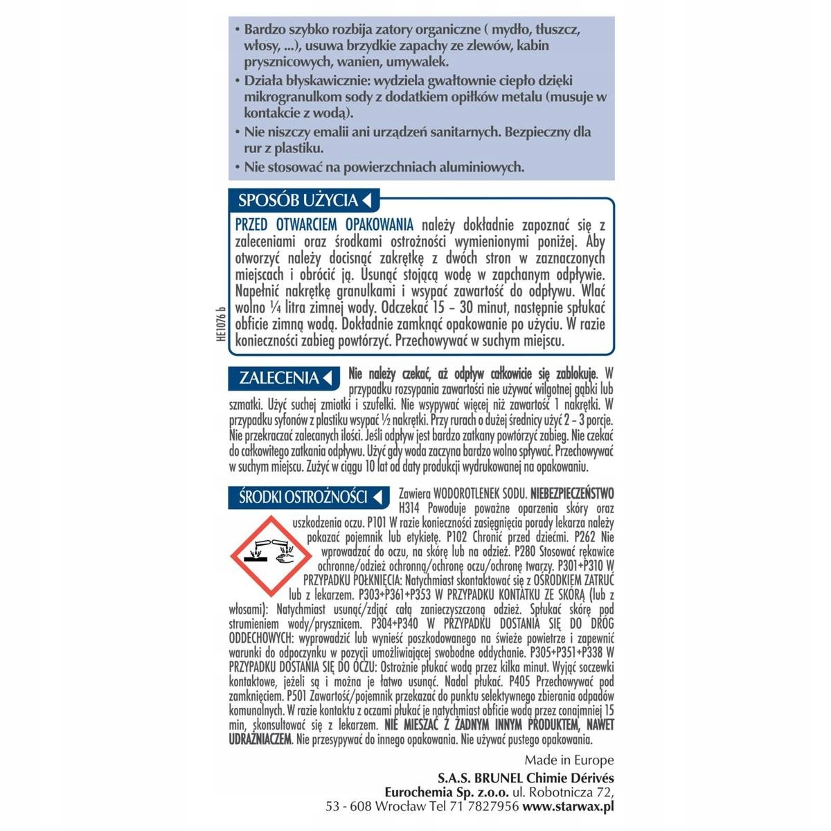 ODTYKACZ MIKROGRANULKI 500G STARWAX 43184