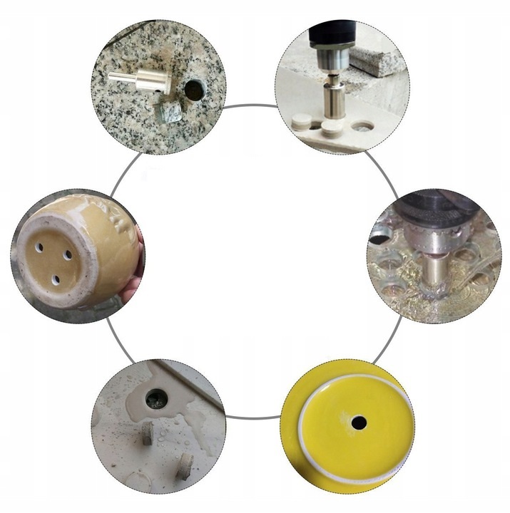 OTWORNICE WIERTŁA DIAMENTOWE DO GRESU, PŁYTEK, GLAZURY, SZKŁA, KORONKI