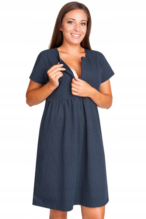 Koszula nocna ciążowa do karmienia piersią MACZEK