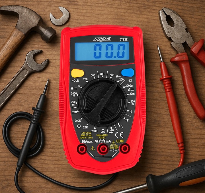 PROFESJONALNY MULTIMETR MIERNIK PRĄDU NAPIĘCIA ELEKTRYCZNY UNIWERSALNY