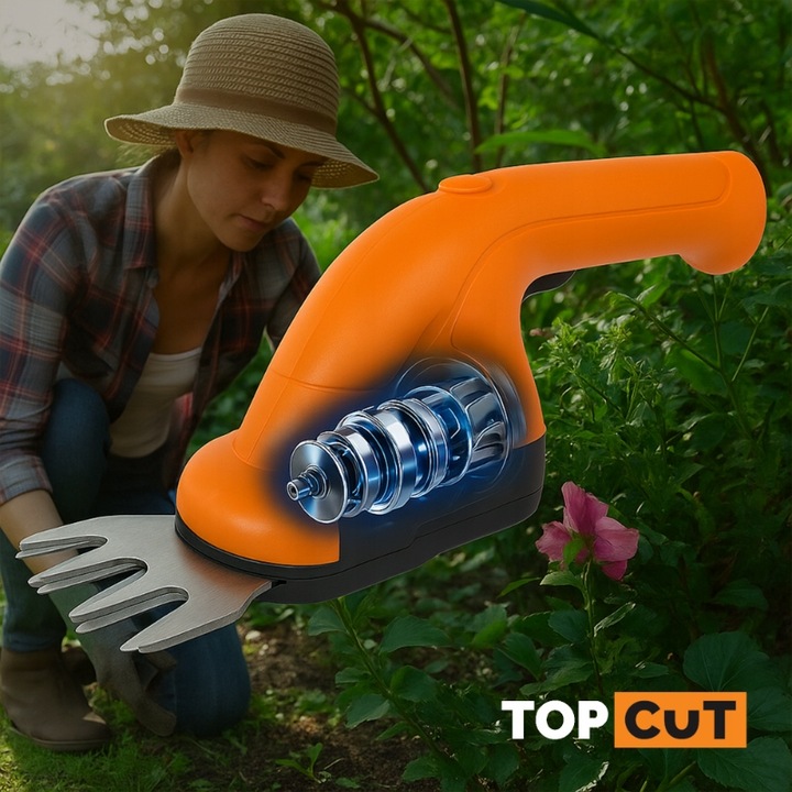 NOŻYCE DO ŻYWOPŁOTÓW KRZEWÓW TRAWNIKÓW AKUMULATOROWE 2W1 1,5AH 3,6V