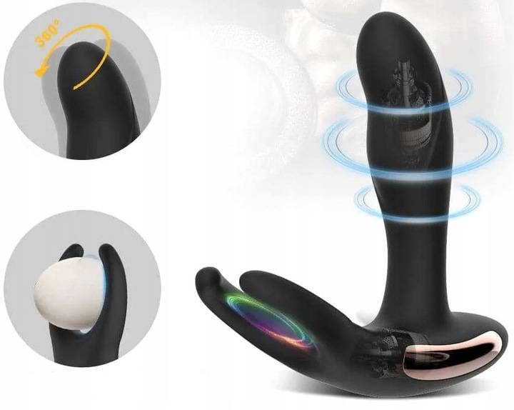 PODGRZEWANY MASAŻER PROSTATY 45stC WIBRATOR DLA PANÓW MASAŻER KROCZA JĄDER