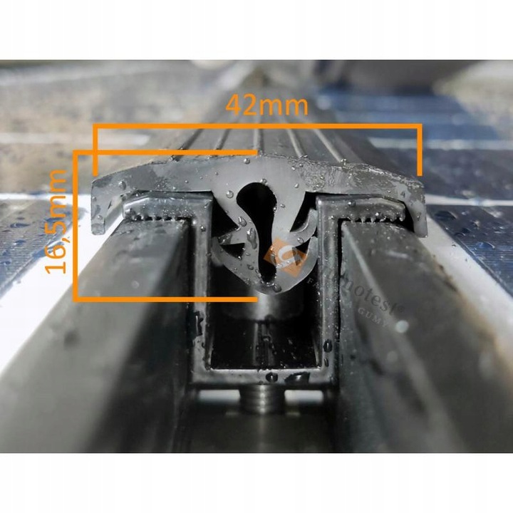 CARPORT WIATA USZCZELKA FOTOWOLTAIKA 10M B-845 DO PANELI PV PROFIL