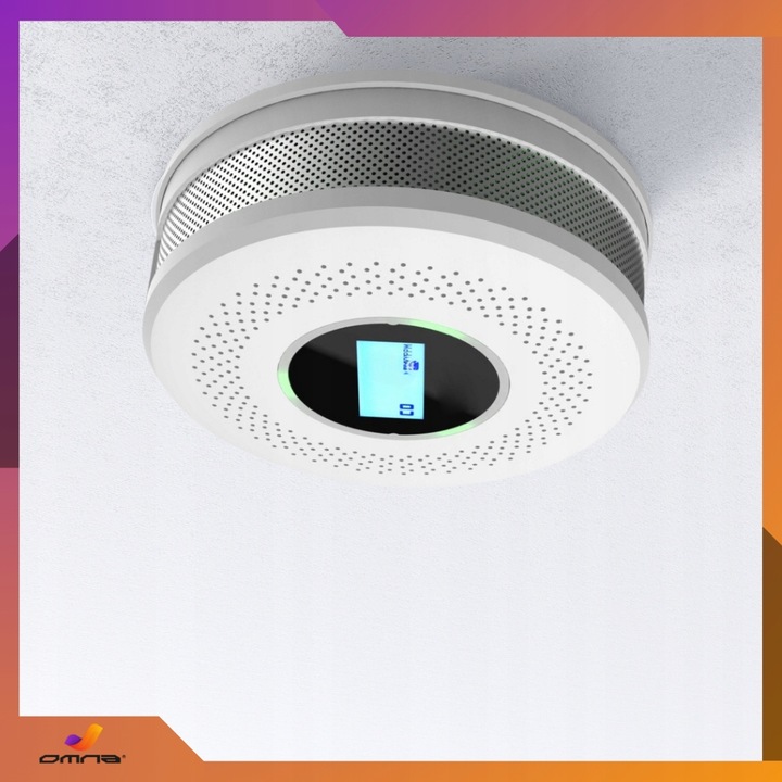 Czujnik czadu i dymu detektor tlenku węgla JKD 512COM certyfikowany