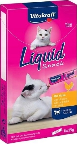 VITAKRAFT LIQUID SNACK PRZYSMAK KOT MIX SMAK 4SZT