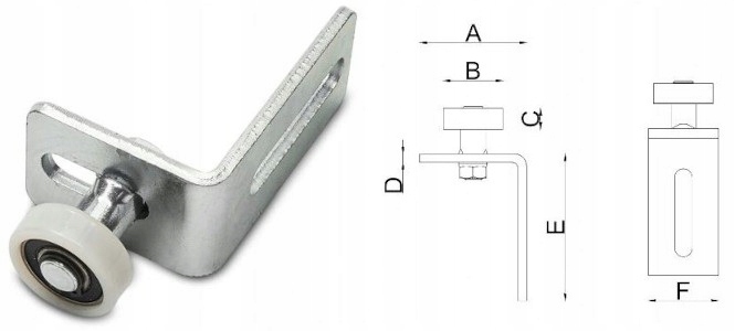WÓZEK WÓZKI ROLKI DO BRAMY PRZESUWNEJ ZESTAW 80x80