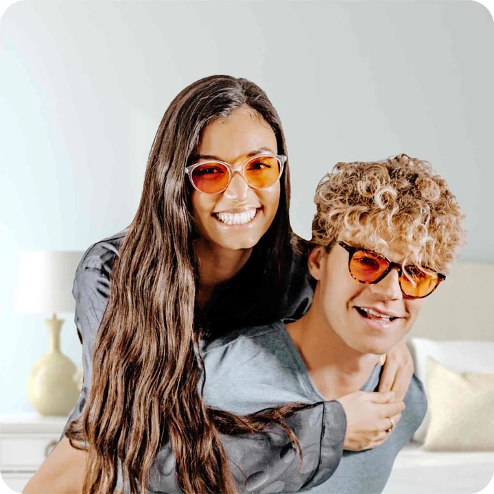 AURELIA Amber – Okulary blokujące 99% niebieskiego światła + ETUI –