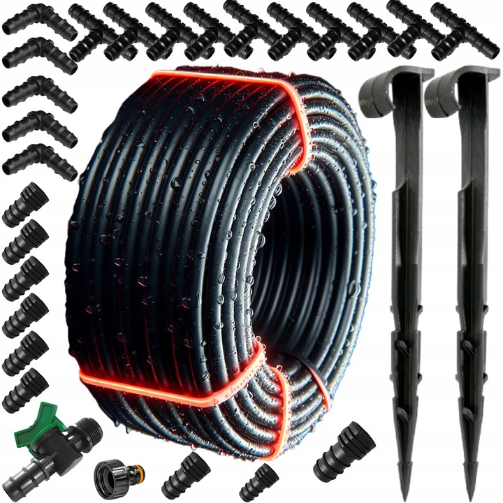 LINIA kroplująca NAWODNIENIE kropelkowe SYSTEM nawodnienia 25M SET1 +