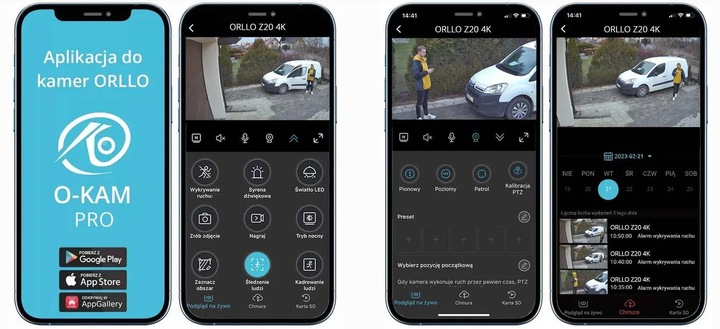 Kamera IP ORLLO Z20 4K 8 MP 5xZOOM BEZPRZEWODOWA ZEWNĘTRZNA OBROTOWA