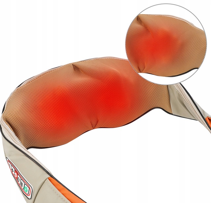 MASAŻER DO KARKU SZYI PLECÓW KRĘGOSŁUPA NÓG PAS MASUJĄCY SHIATSU KARK