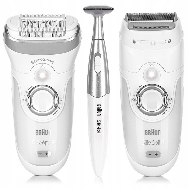 DEPILATOR BRAUN Silk-epil 9 SENSOSMART Wet&Dry + GOLARKA - LIMITED EDITION