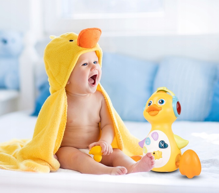 KACZUSZKA KACZKA INTERAKTYWNA EDUKACYJNA MUZYCZNA ŚPIEWA TAŃCZY CHODZI