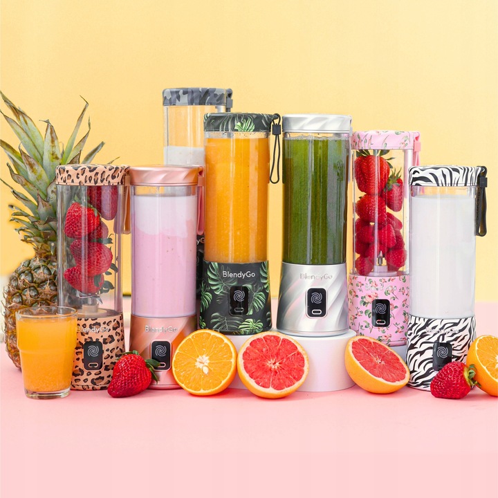 Oryginalny Blender BlendyGo 3 Bezprzewodowy USB 550ml | DODATKI W