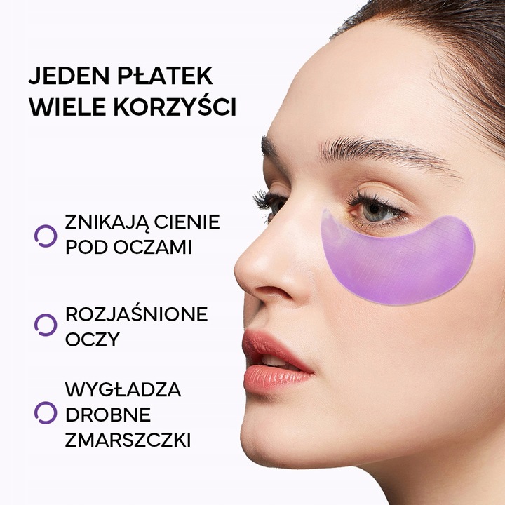 Płatki Żelowe Pod Oczy Retinol Przeciwzmarszczkowe Odmładzające 60