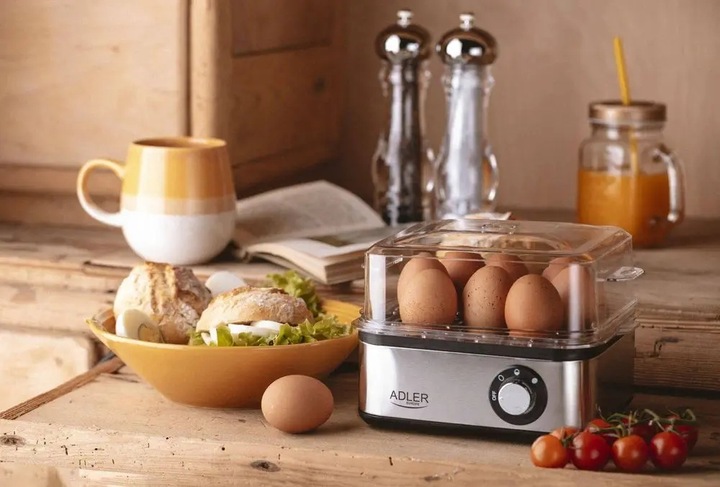 Jajowar Adler AD4486 NA 8 JAJEK AUTOMAT DO GOTOWANIA JAJ 4486