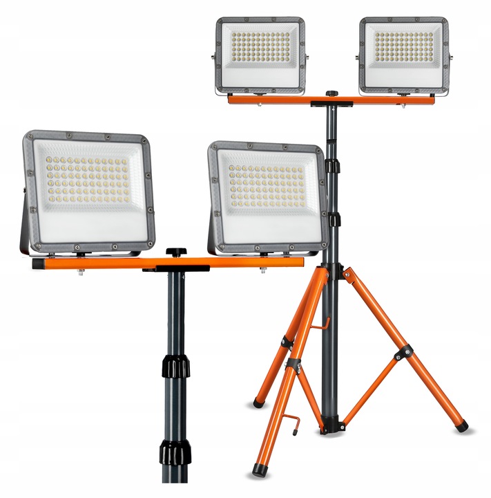 Halogen LED Budowlany Statyw Naświetlacz 100W Reflektor 11000lm