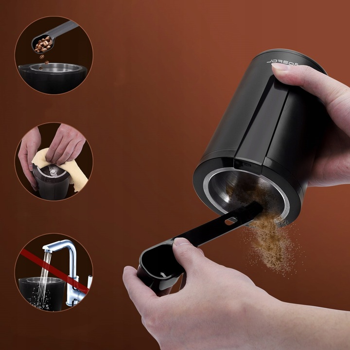 MŁYNEK ELEKTRYCZNY AIGOSTAR DO KAWY DO ZIAREN ZIÓŁ ORZECHÓW 200W