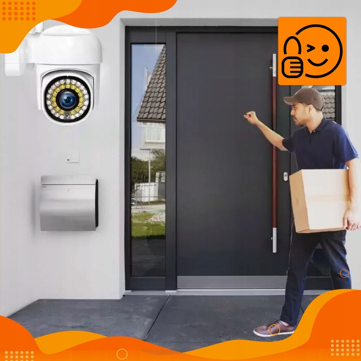 KAMERA OBROTOWA WIFI IP ZEWNĘTRZNA 1080p FULL HD SMART 2MP TRYB NOCNY ZOOM