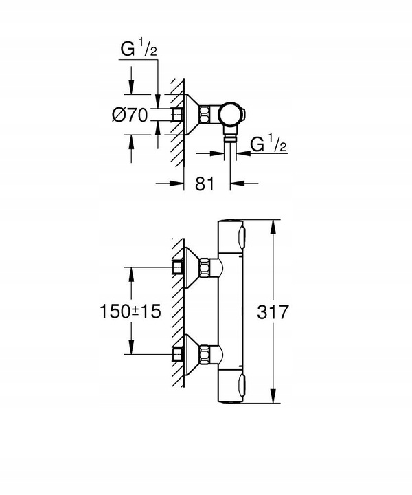 Grohe Precision Flow bateria prysznicowa 34840000