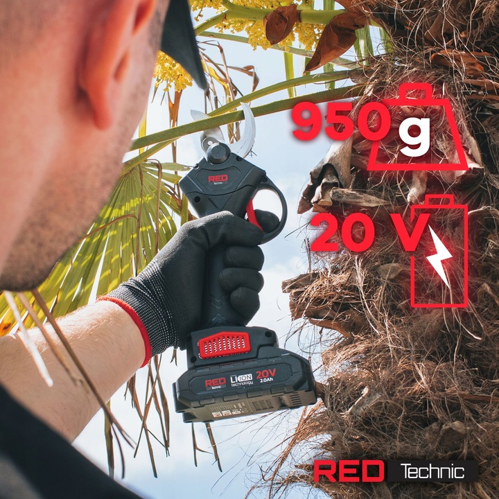 Sekator AKUMULATOROWY Nożyce Elektryczne Akumulatorowe 30mm 20V 2X