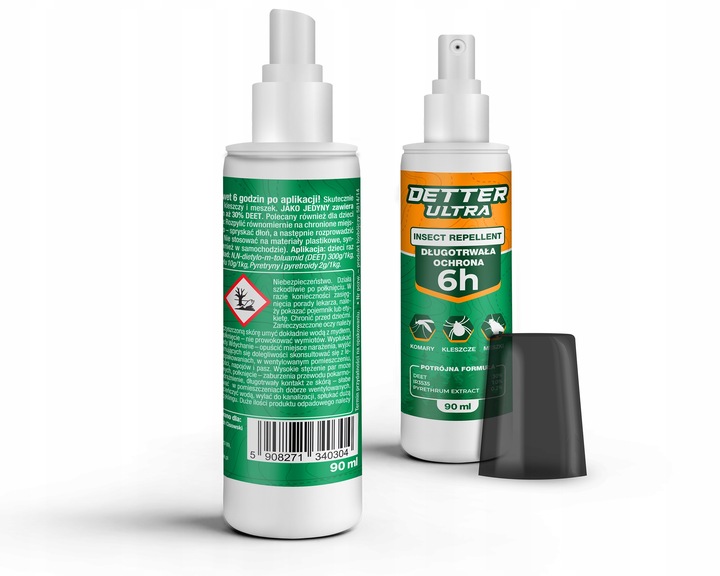 SPRAY ŚRODEK + PREPARAT ROLL-ON NA KOMARY KLESZCZE MESZKI OSY DETTER ZESTAW