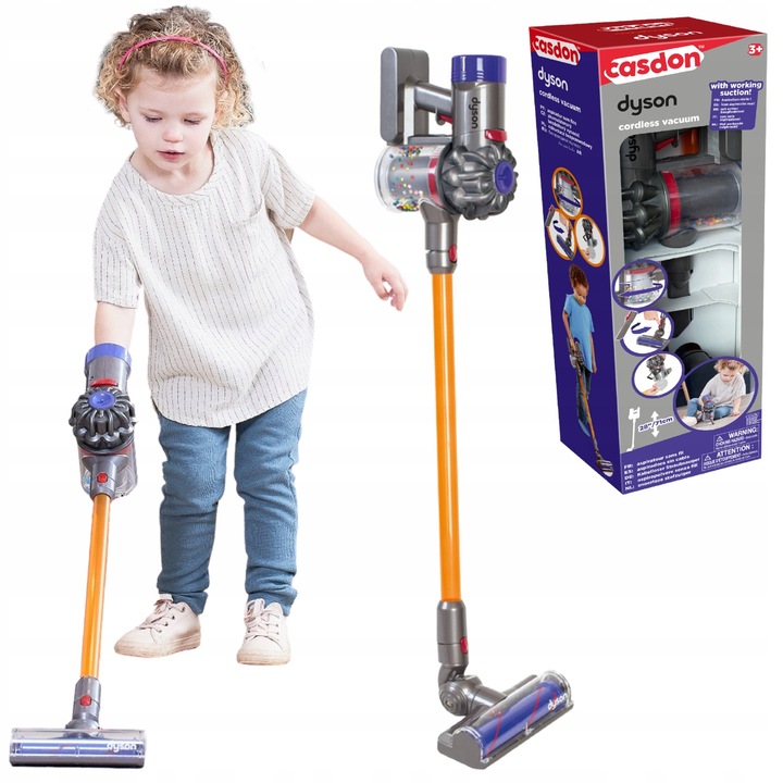 ODKURZACZ PIONOWY DYSON DLA DZIECI Z DŹWIĘKIEM CASDON+GRATIS TOSTER EKSPRES