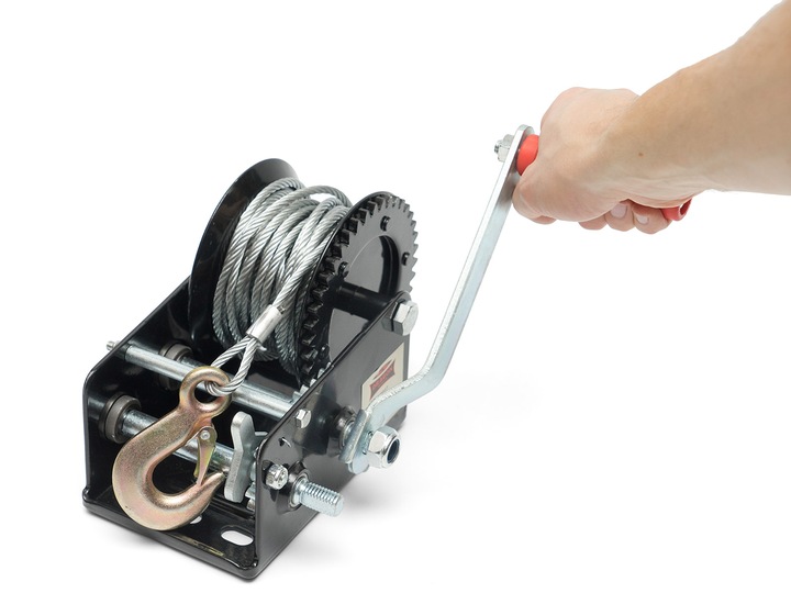 WYCIĄGARKA RĘCZNA KORBOWA LINOWA 1133kg WCIĄGARKA lebiodka przenośna