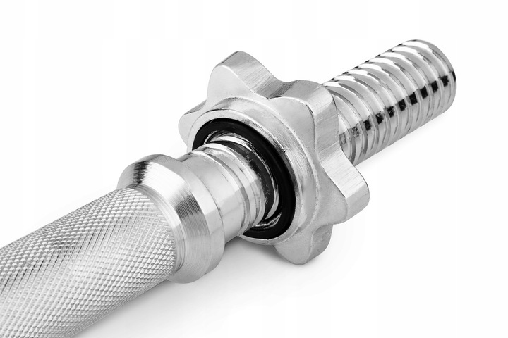 GRYF stalowy pełny odlew prosty 40cm 30mm chromowany hantle śrubowy