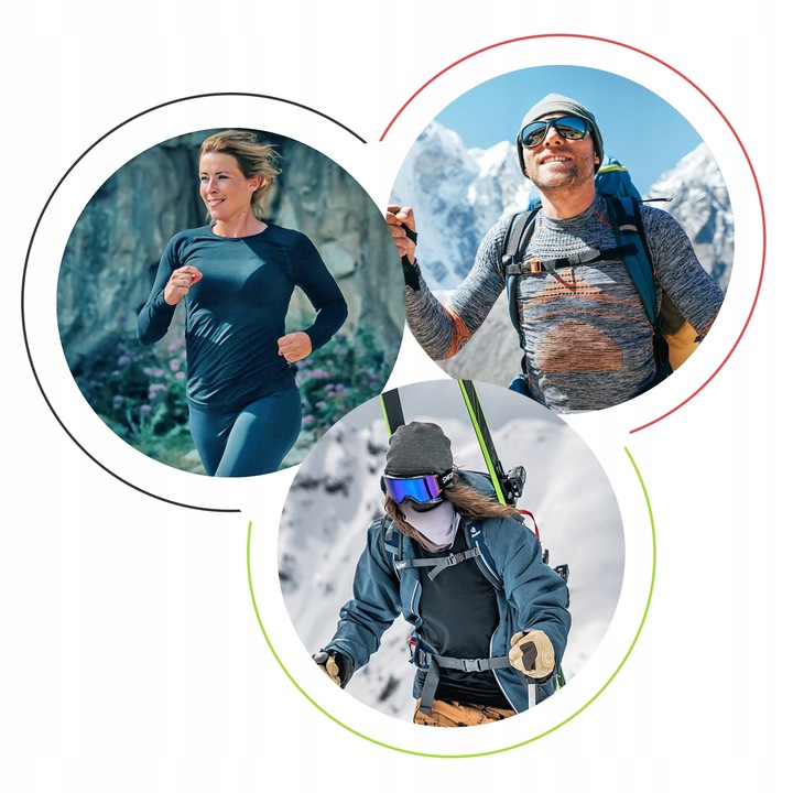 BIELIZNA TERMOAKTYWNA MĘSKA HI-TEC GÓRA I DÓŁ NA ZIMĘ KOMPLET KAMO SET