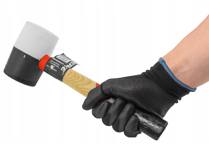 MŁOTEK GUMOWY BRUKARSKI BLACHARSKI DO KOSTKI 1100g TRZONEK DREWNIANY