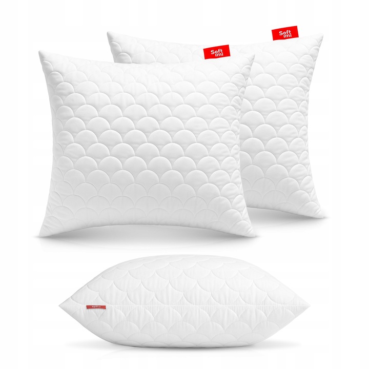 2 x PODUSZKA 60X70 ANTYALERGICZNA GRUBA ZAMEK