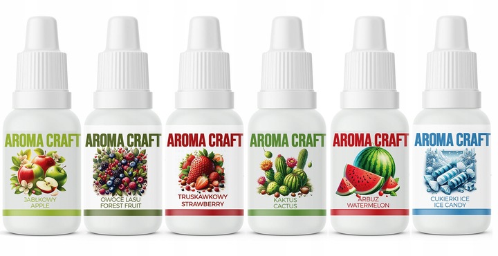 Zestaw Aromatów Spożywczych 6 SZTUK AROMA CRAFT