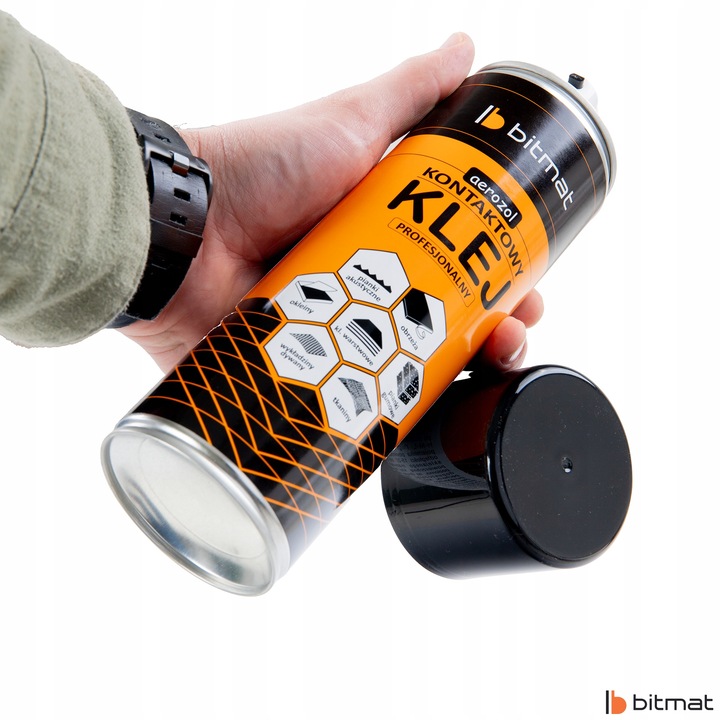 KLEJ SPRAY FILCU MAT PIANEK GĄBEK WYGŁUSZAJĄCYCH montażowy łatwa aplikacja