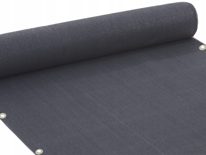 OSŁONA NA BALKON 95% GRAFITOWA NA TARAS PŁOT MATA BALKONOWA 1x7m +