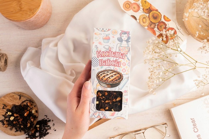 PREZENT NA DZIEŃ BABCI I DZIADKA zestaw z nadrukiem podkładki kawa herbata